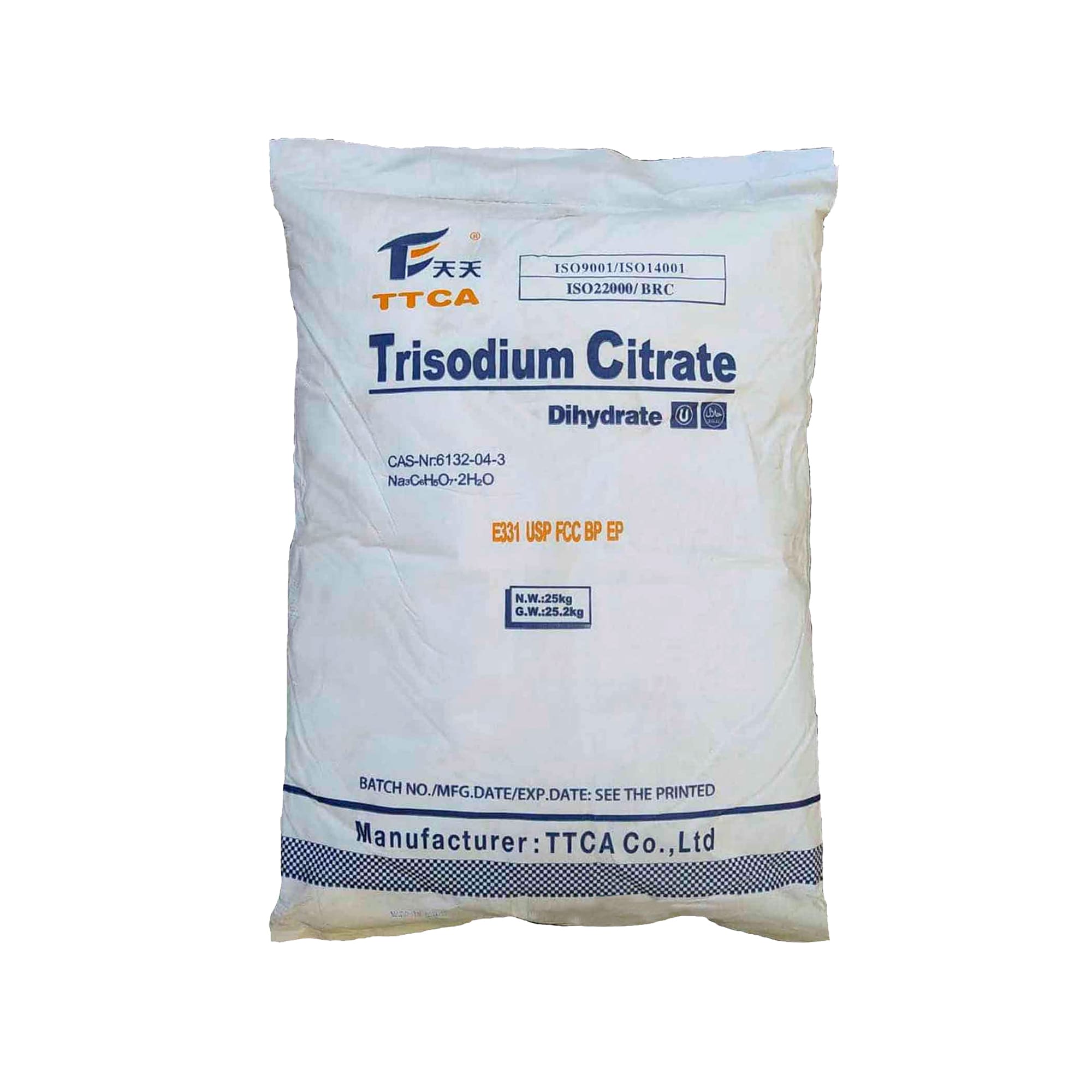 تری سدیم سیترات TTCA کیسه 25 کیلویی