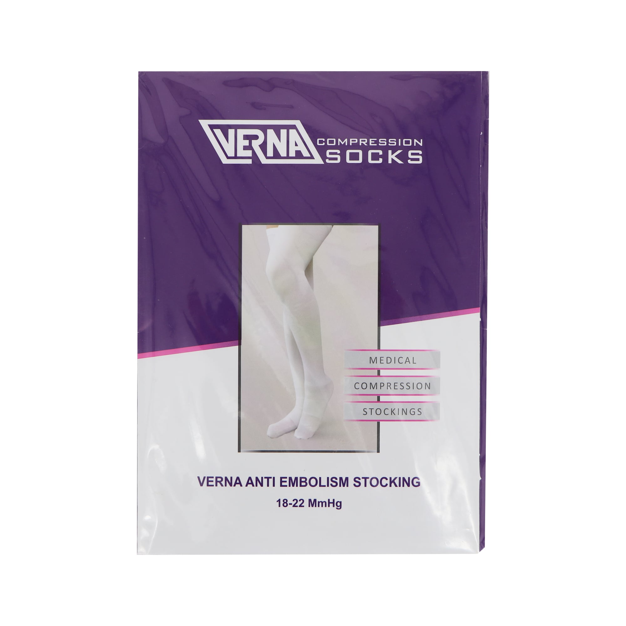 جوراب ضد آمبولی ورنا مدل AD زیر زانو