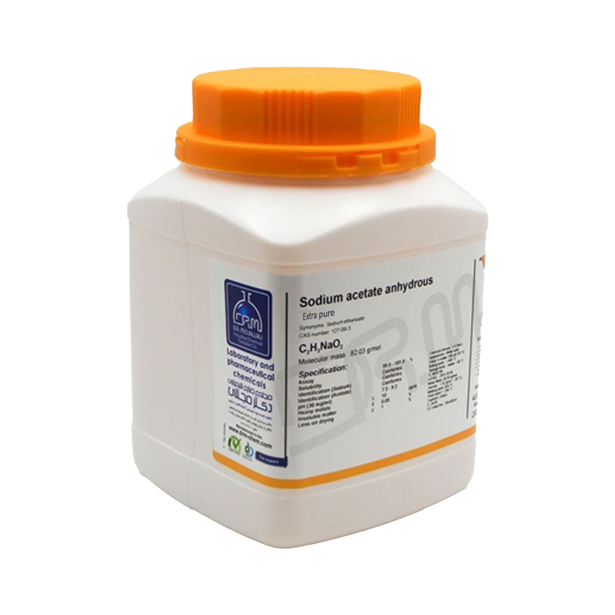 سدیم استات خشک Extra pure دکتر مجللی